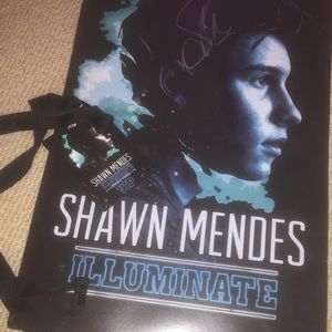 shawn mendes signed poster and lanyard